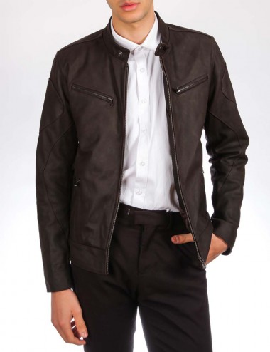 Blouson cuir BRICKY, made...