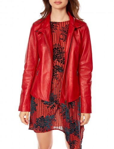 Blouson cuir col montant...