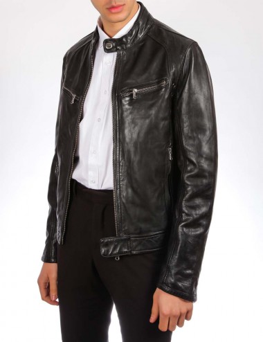 Blouson cuir DUSTIN