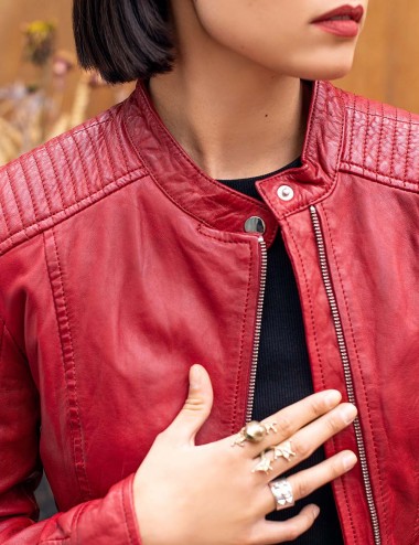 Blouson cuir Laura