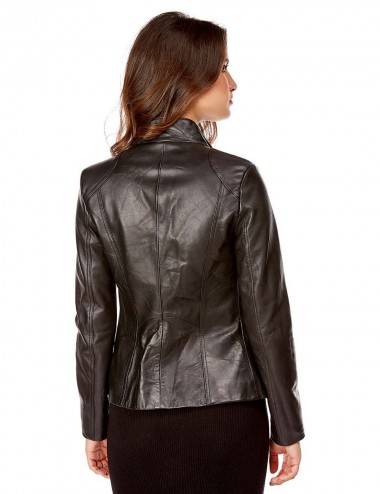 Blouson cintrée en cuir...