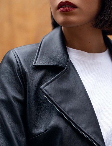 Blouson cuir NEW ENVY, made...