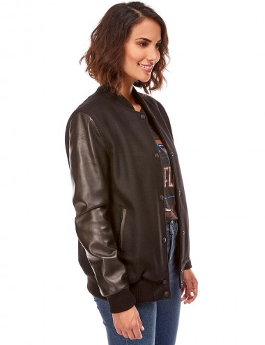 Teddy cuir et laine, made...