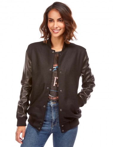 Teddy cuir et laine, made...