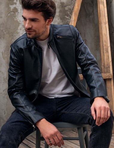 Blouson cuir SHAY, made in...