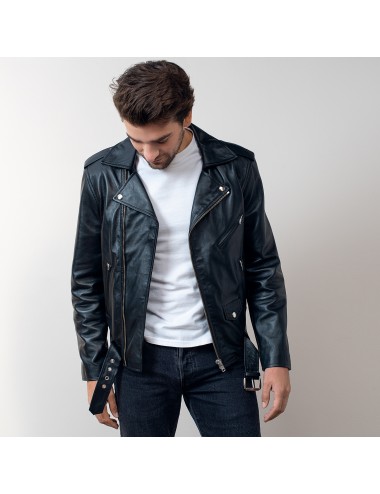 Blouson cuir agneau EZRA,...