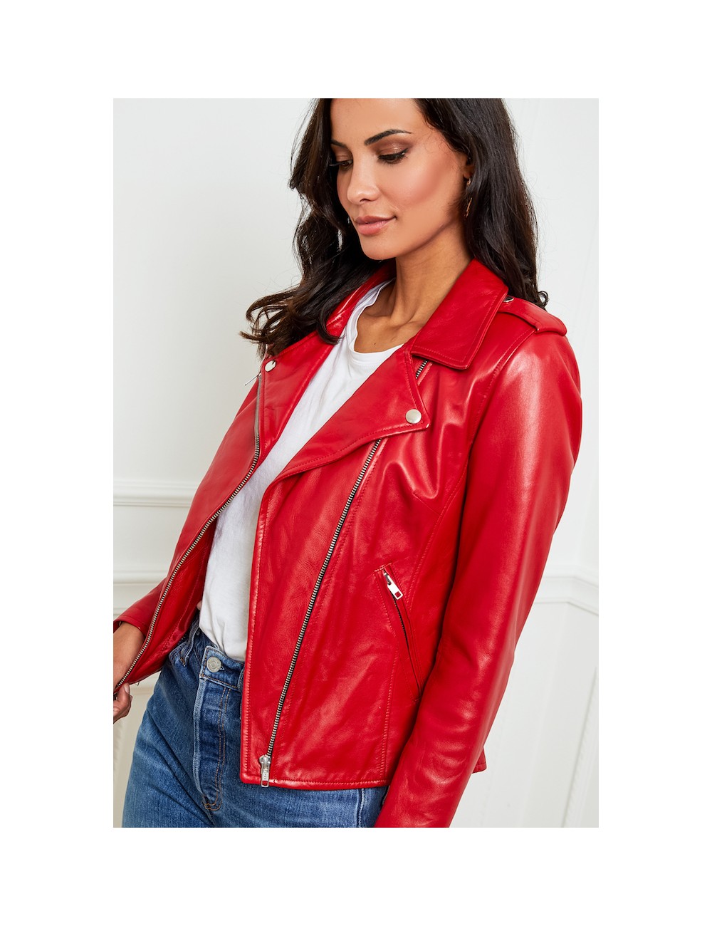 Veste en cuir DENISE