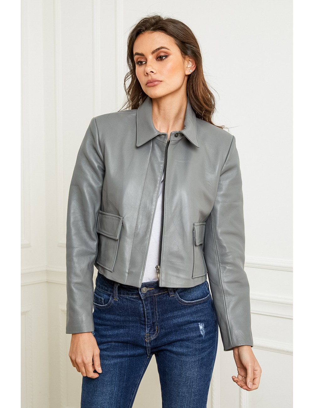 Blouson en cuir LOU