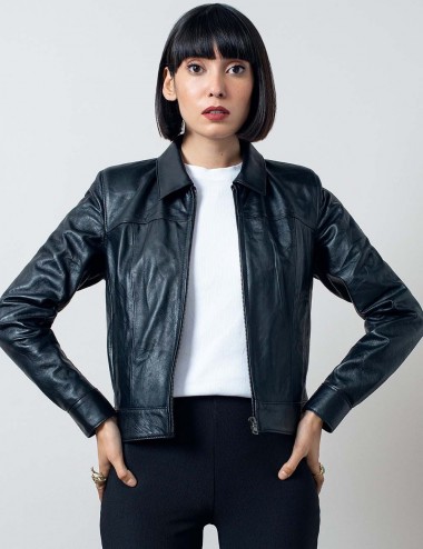 Blouson cuir Christie