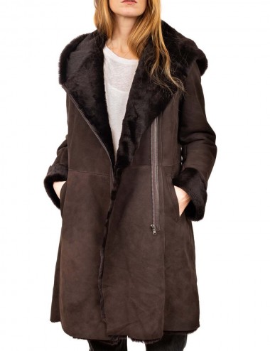 Manteau shearling QUEEN,...