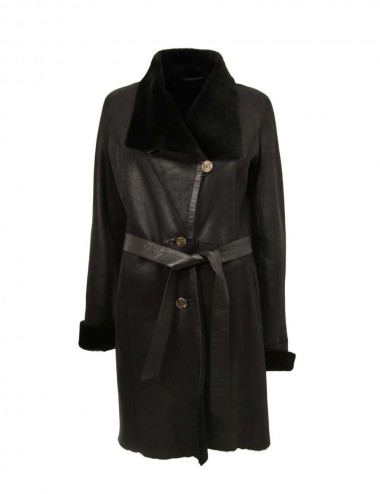 Manteau peau retournée,...