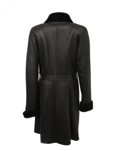 Manteau peau retournée,...