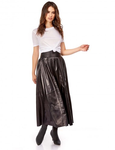 Jupe cuir ROXANE , made in...