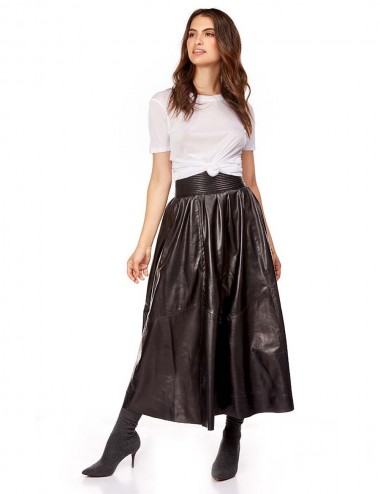 Jupe cuir ROXANE , made in...