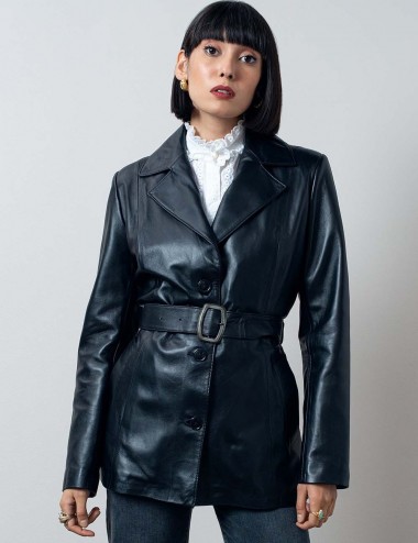 Veste cuir JENNY, made in...