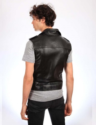 Gilet cuir TERRY, made in...