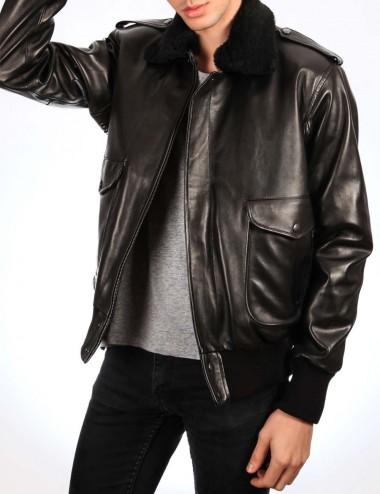 Blouson cuir FLY, made in...