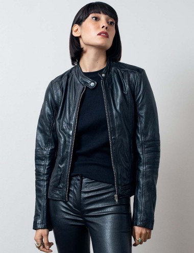 Blouson cuir Andrea