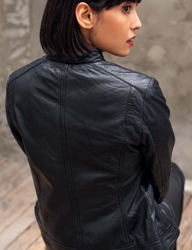 Blouson cuir Andrea