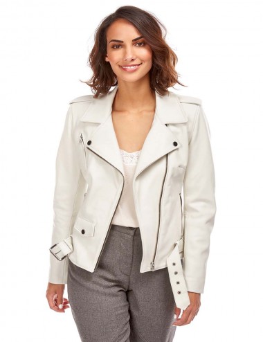 Blouson cuir AVRIL , made...