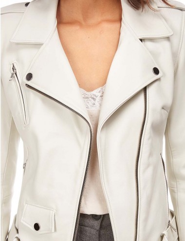 Blouson cuir AVRIL , made...