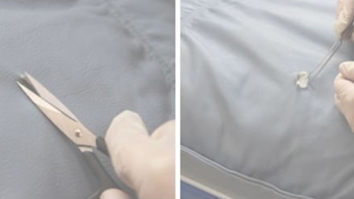 Retouche vêtements en cuir